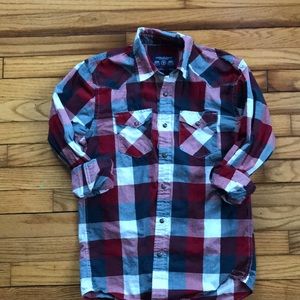 American Eagle plaid long sleeve shirt.